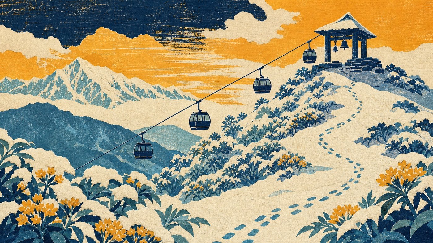 雪のカリンチョウク。冬の国内旅行の大定番